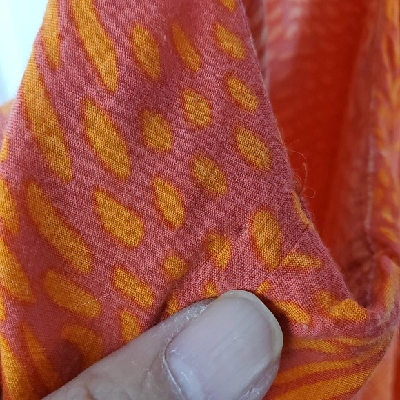 Thakoon Addition Women's 4 Racer Back Orange Print Rayon Spaghetti Strap Dress - Picture 12 of 13